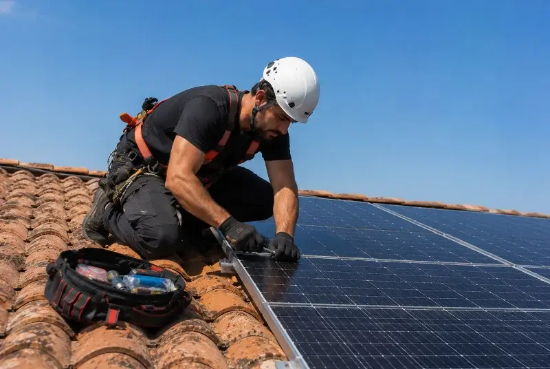 Maintenance et monitoring de panneaux solaires à Poule-les-Écharmeaux